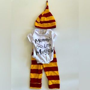 ✨ Mommy’s Little Muggle Harry Potter Outfit Set✨